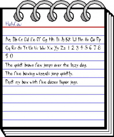 HolyCow Medium animated font preview HolyCow Medium animated font preview