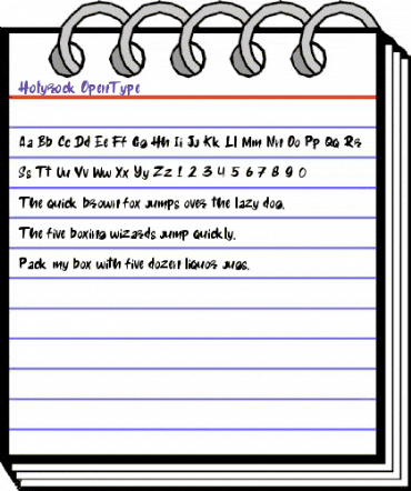 Holyrock Regular animated font preview Holyrock Regular animated font preview