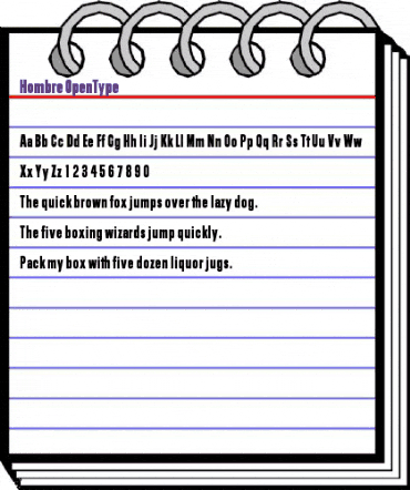 Hombre Regular animated font preview Hombre Regular animated font preview