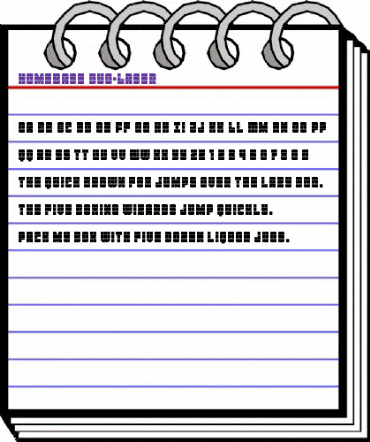 Homebase Duo-Laser Regular animated font preview Homebase Duo-Laser Regular animated font preview
