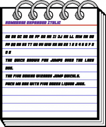 Homebase Expanded Italic Regular animated font preview Homebase Expanded Italic Regular animated font preview