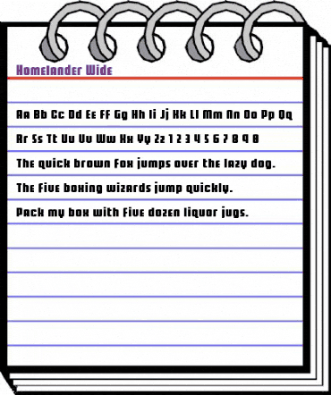 Homelander Wide Regular animated font preview Homelander Wide Regular animated font preview