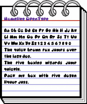 Homelike Regular animated font preview Homelike Regular animated font preview