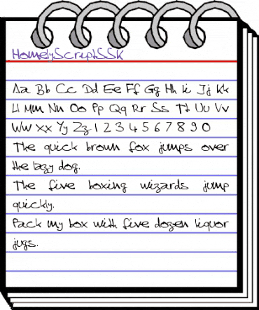 HomelyScriptSSK Regular animated font preview HomelyScriptSSK Regular animated font preview