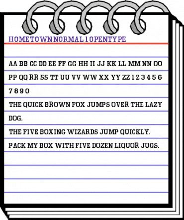 Hometown Regular animated font preview Hometown Regular animated font preview