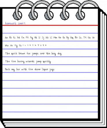 homework smart Regular animated font preview homework smart Regular animated font preview