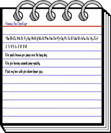 Hommy You Regular animated font preview Hommy You Regular animated font preview