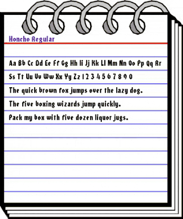 Honcho Regular animated font preview Honcho Regular animated font preview