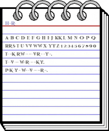 Honduras Roman animated font preview Honduras Roman animated font preview