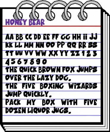 Honey Bear Regular animated font preview Honey Bear Regular animated font preview