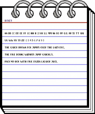 Honey Regular animated font preview Honey Regular animated font preview