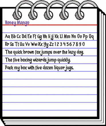 Honey Mango Regular animated font preview Honey Mango Regular animated font preview