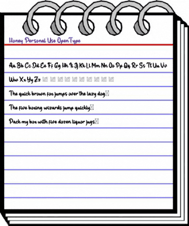 Honey Personal Use animated font preview Honey Personal Use animated font preview