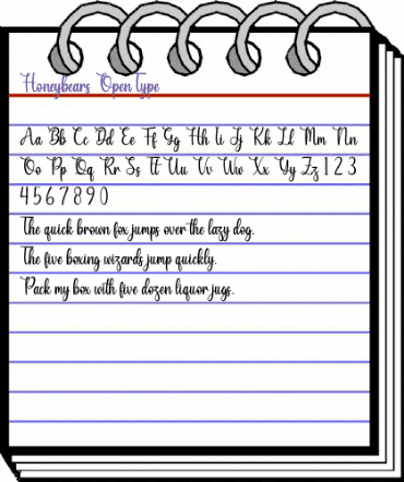 Honeybears Regular animated font preview Honeybears Regular animated font preview