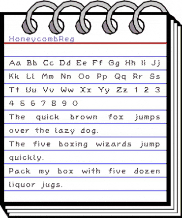 HoneycombReg Regular animated font preview HoneycombReg Regular animated font preview
