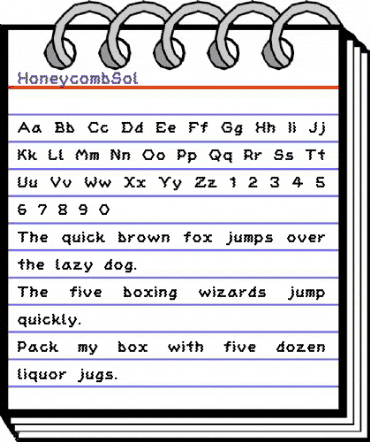 HoneycombSol Regular animated font preview HoneycombSol Regular animated font preview