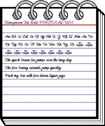 Honeymoon Up Bold PERSONAL USE Regular animated font preview Honeymoon Up Bold PERSONAL USE Regular animated font preview