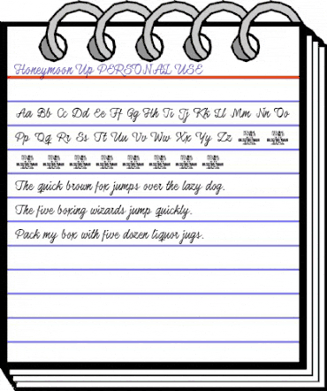 Honeymoon Up PERSONAL USE Regular animated font preview Honeymoon Up PERSONAL USE Regular animated font preview