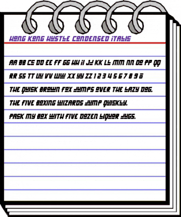 Hong Kong Hustle Condensed Italic Condensed Italic animated font preview Hong Kong Hustle Condensed Italic Condensed Italic animated font preview