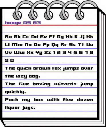 hooge 05_63 Regular animated font preview hooge 05_63 Regular animated font preview