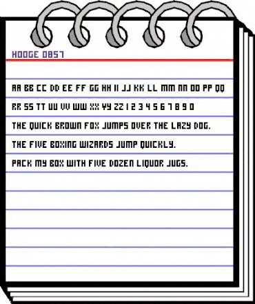 hooge 0857 Regular animated font preview hooge 0857 Regular animated font preview