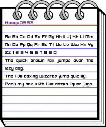 hooge 05_53 Regular animated font preview hooge 05_53 Regular animated font preview