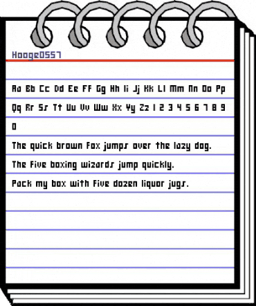 hooge 05_57 Regular animated font preview hooge 05_57 Regular animated font preview