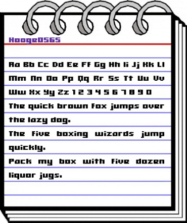 hooge 05_65 Regular animated font preview hooge 05_65 Regular animated font preview