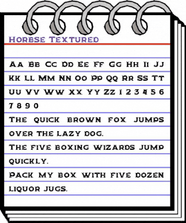 Horbse Textured animated font preview Horbse Textured animated font preview