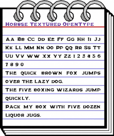 Horbse Textured animated font preview Horbse Textured animated font preview