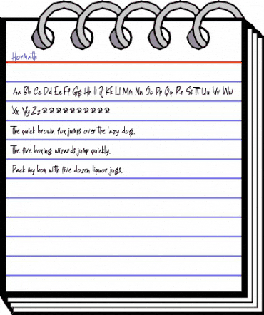 Hormath Regular animated font preview Hormath Regular animated font preview