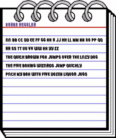Horna Regular animated font preview Horna Regular animated font preview