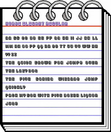Horse Elegant Regular animated font preview Horse Elegant Regular animated font preview