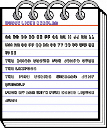 Horse Light Regular animated font preview Horse Light Regular animated font preview