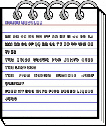 Horse Regular animated font preview Horse Regular animated font preview