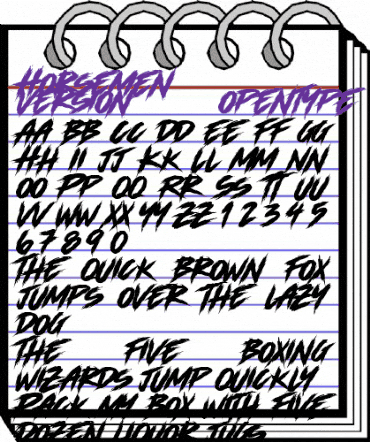 Horsemen (Demo Version) Regular animated font preview Horsemen (Demo Version) Regular animated font preview