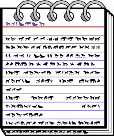 Horses 1 Regular animated font preview Horses 1 Regular animated font preview