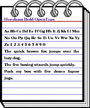 Horsham-Bold Regular animated font preview Horsham-Bold Regular animated font preview