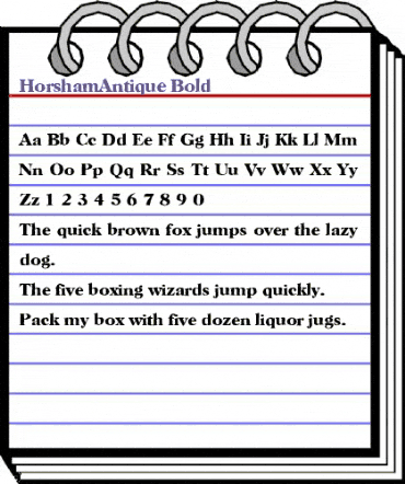 HorshamAntique Bold animated font preview HorshamAntique Bold animated font preview