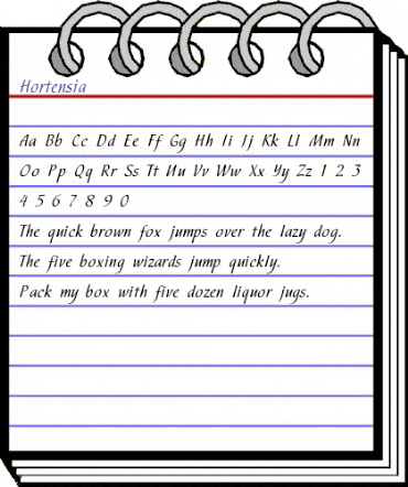 Hortensia Regular animated font preview Hortensia Regular animated font preview