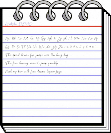 Hoskyla DEMO Regular animated font preview Hoskyla DEMO Regular animated font preview