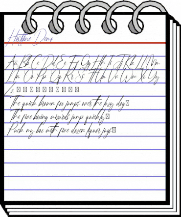 Hostiline Demo Regular animated font preview Hostiline Demo Regular animated font preview