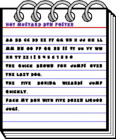 Hot Mustard BTN Poster Regular animated font preview Hot Mustard BTN Poster Regular animated font preview