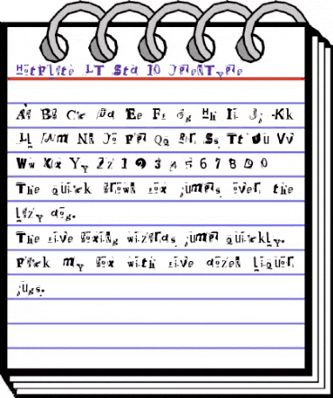 HotPlate LT Std 10 Regular animated font preview