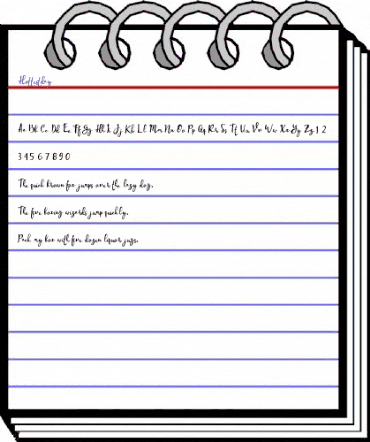 Hottestday Regular animated font preview