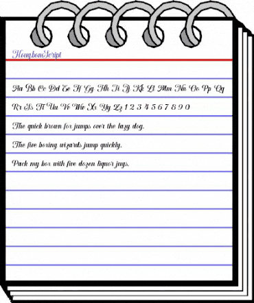 Hougbon Script Regular animated font preview Hougbon Script Regular animated font preview