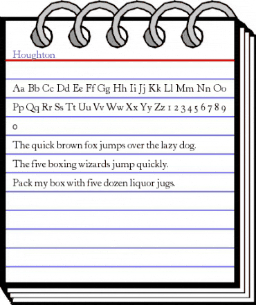 Houghton Regular animated font preview