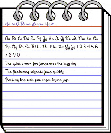 House-A-Rama Medium animated font preview