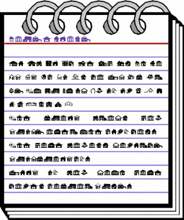 House Icons Regular animated font preview