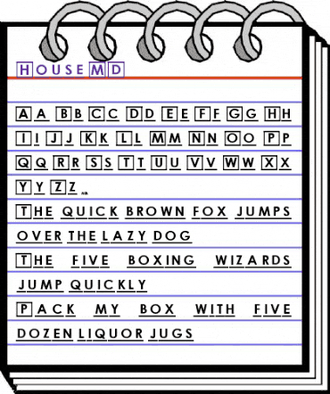 House M.D. Regular animated font preview House M.D. Regular animated font preview